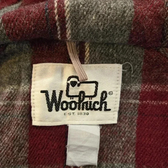 VTG Woolrich Hooded Full Zip Parka Jacket Tan Brown Mens Size Large - Picture 9 of 15